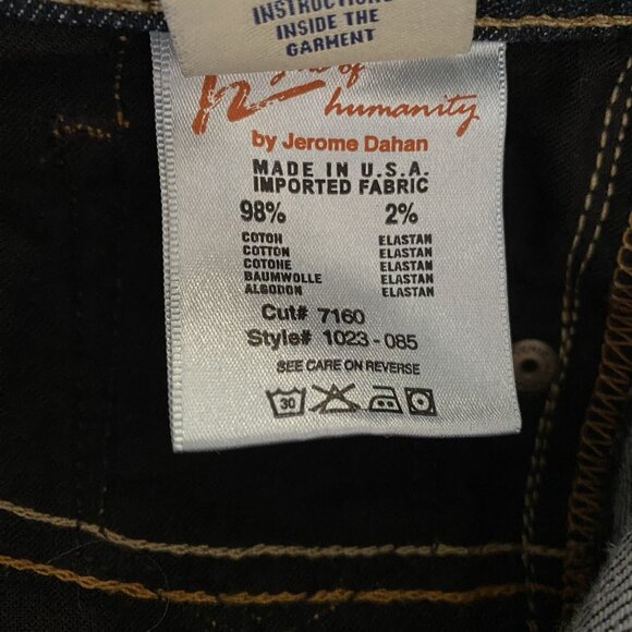 Citizens Of Humanity Jeans Womens 27x28 Dita Petite Bootcut Low Rise Dark Wash - Picture 9 of 16